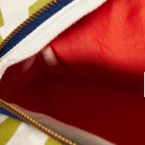 Anthropologie Erin Flett Canvas Cosmetic Bag NWOT - Picture 3 of 7